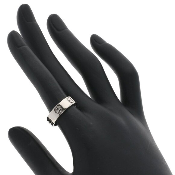 CARTIER 18k White Gold Love Ring #51 - Picture 5 of 10